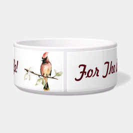 Voor de beste hond...Kardinaal Vogel Hondenschaal Voerbakje