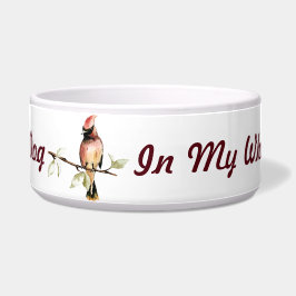 Voor de beste hond...Kardinaal Vogel Hondenschaal Voerbakje