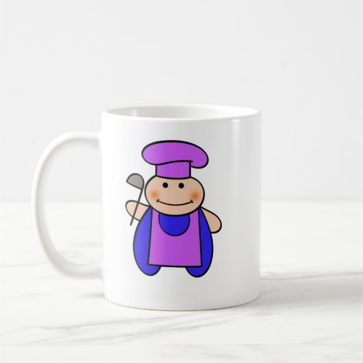 voor de beste kok! koffiemok (Links)