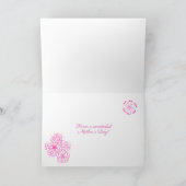 Voor de beste mam ooit Moederdag met Flowers Card Feestdagen Kaart (Binnen)