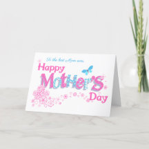 Voor de beste mam ooit Moederdag met Flowers Card