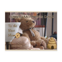 Voor de beste mama | Blue Beach Song™-Briefkaart