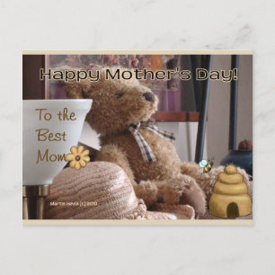 Voor de beste mama Blue Beach Song™-Briefkaart Briefkaart