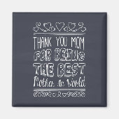 Voor de beste mama ter wereld | Magneet (Voorkant)