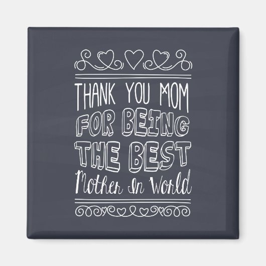 Voor de beste mama ter wereld | Magneet (Voorkant)