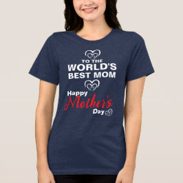Voor de beste mama ter wereld Tri-Blend shirt