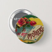Voor de beste moeders ronde button 5,7 cm (Voorkant /achterkant)