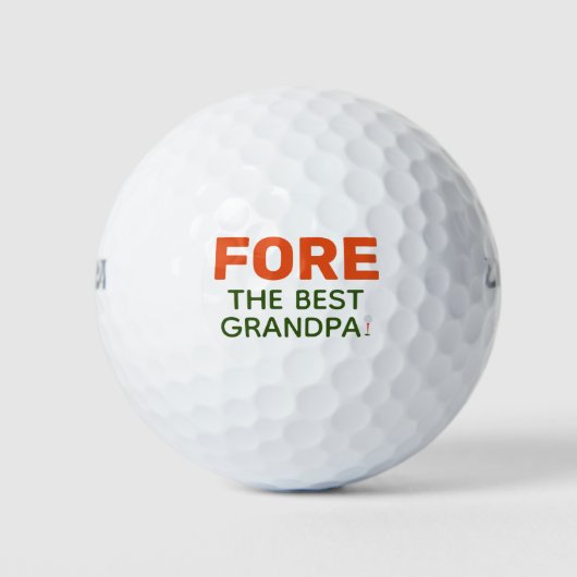 Voor de beste opa Vaderdag Golfballen (Voorkant)