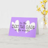 Voor de beste twee vaders ter wereld kaart (Gele Bloem)