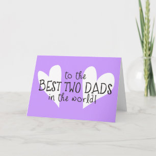 Voor de beste twee vaders ter wereld kaart