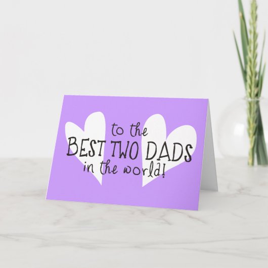 Voor de beste twee vaders ter wereld kaart (Voorkant)