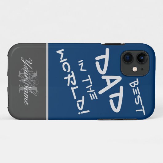 Voor de beste vader in de wereld! Case-Mate iPhone case (Achterkant (horizontaal))