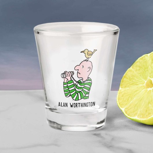 Voor de Birdwatcher of de ornitholoog. Shot Glas
