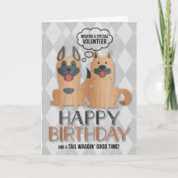 voor de Birthday Cute Dogs van vrijwilligers