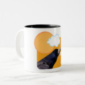 voor de boeg tweekleurige koffiemok (Voorkant links)