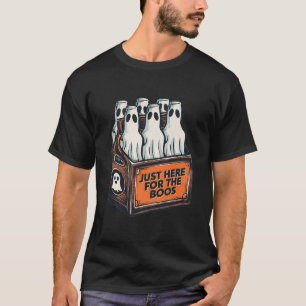Voor de Boos Halloween 6 Pack Booze Ghost Beer Bot T-shirt