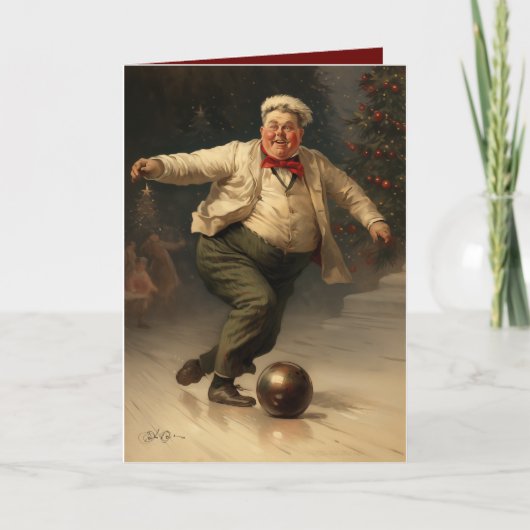 Voor de Bowlers Feestdagen Kaart (Voorkant)