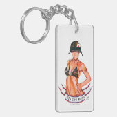 Voor de Boys Pinup Sleutelhanger (Voorkant Links)