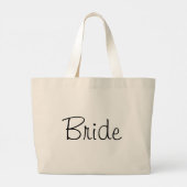 Voor de bride grote tote bag (Achterkant)