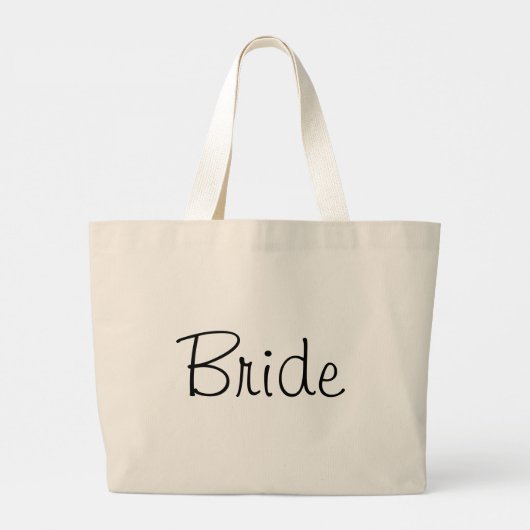 Voor de bride grote tote bag (Achterkant)
