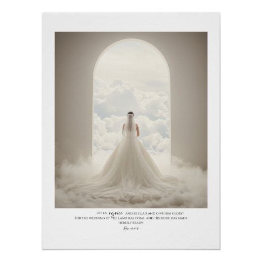 Voor de bruid die Hij liefheeft. Glanzend Perfect Poster (Voorkant)