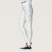 Voor de bruid - White Damask Leggings (Links)