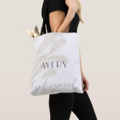 Voor de bruidsmeisjes Ivory Pampas Grass Tote Bag (Dichtbij)
