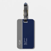 voor de Classy Airplane Traveller Bagagelabel (Achterkant verticaal)