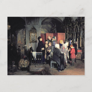 Voor de Confessie, 1877 Briefkaart