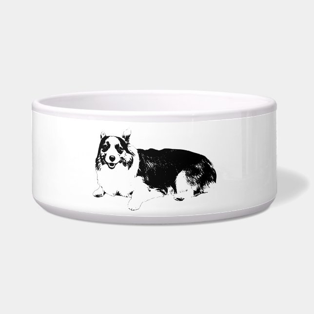 Voor de Corgi Thuis Voerbakje (Voorkant)