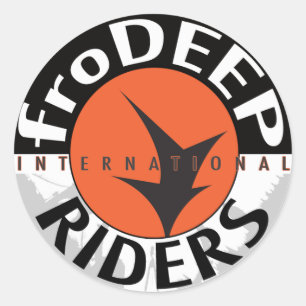 voor de DEEP-embleemsticker Ronde Sticker
