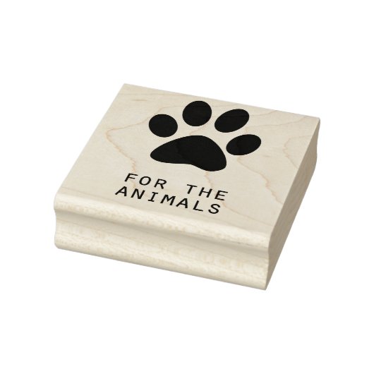 Voor de Dieren Rubberstempel (Stempel)