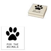 Voor de Dieren Rubberstempel (Gestempeld)