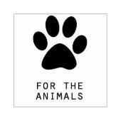 Voor de Dieren Rubberstempel (Afrduk)