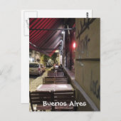 Voor de Dinner-Uur-Sidewalk-affe in Buenos Aires Briefkaart (Voorkant / Achterkant)