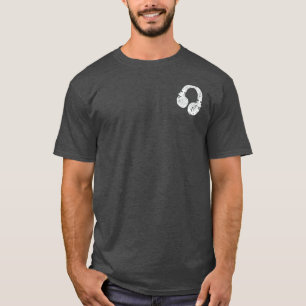 voor de DJ... hoofdtelefoon T-shirt