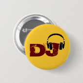 voor de DJ Ronde Button 5,7 Cm (Voorkant /achterkant)