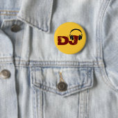 voor de DJ Ronde Button 5,7 Cm (In situ)