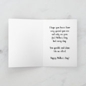 Voor de dochter in de wet op de eerste Moederdag Kaart (Binnen)