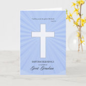 Voor de doop van de achterkleinzoon, gloeiend krui kaart (Gele Bloem)