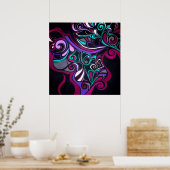 Voor de druk van de Dames Poster (Keuken)