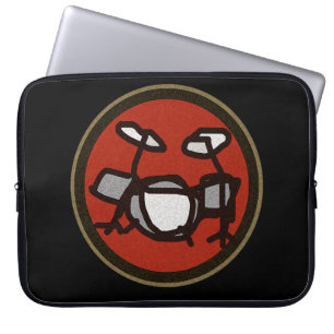 voor de drummer laptop sleeve