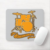 Voor de drummer | trommels muismat (Met muis)