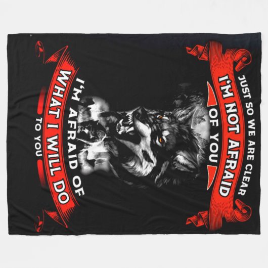 VOOR DE DUIDELIJKHEID FLEECE DEKEN (Voorkant (Horizontaal))