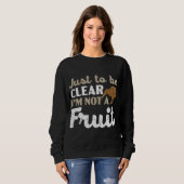 Voor de duidelijkheid, ik ben geen liefhebber van  trui (Voorkant volledig)