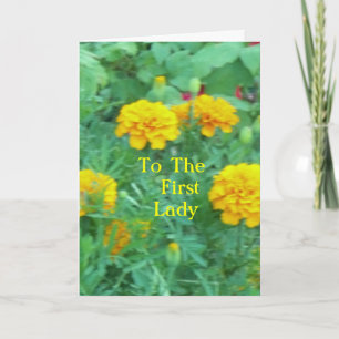 Voor de eerste dame kaart