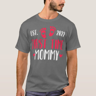 Voor de eerste keer mammie 2022 Zwangerschap T-shirt