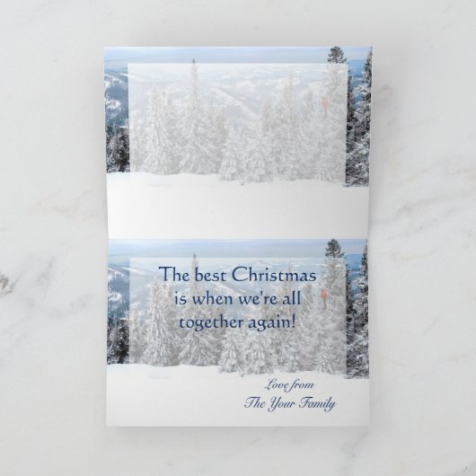 Voor de Eerste Kerstdag van het Huis van Grootmoed Feestdagen Kaart (Binnen)