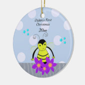 Voor de eerste kerstmis van Bee Baby Keramisch Ornament (Links)