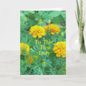 Voor de First Lady Kaart (Voorkant)